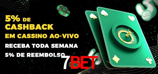 Promoções do cassino ao Vivo 7bet